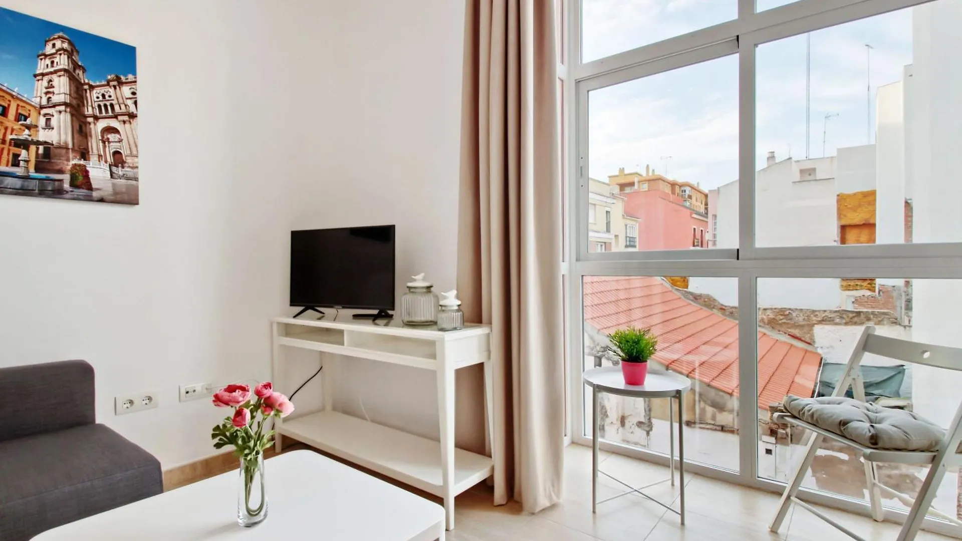 Apartamento Terraza Privada 2D Malaga Centro